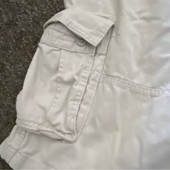 Nautica Shorts Mens Size 36W Cargo White Button Fly Zip Cotton Pockets - Picture 3 of 10